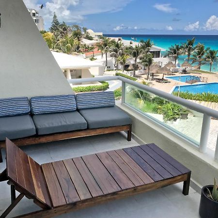 Apartment On The Beach With Terrace Ocean View, Brisas Cancun 01 By Beach & Ocean Apartments ภายนอก รูปภาพ
