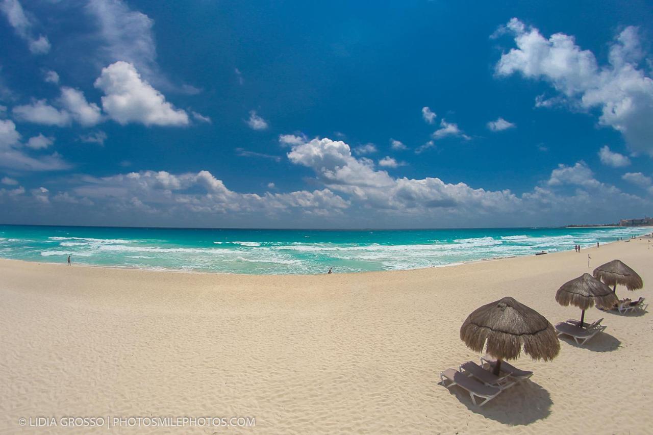 Apartment On The Beach With Terrace Ocean View, Brisas Cancun 01 By Beach & Ocean Apartments ภายนอก รูปภาพ