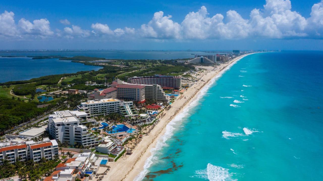 Apartment On The Beach With Terrace Ocean View, Brisas Cancun 01 By Beach & Ocean Apartments ภายนอก รูปภาพ