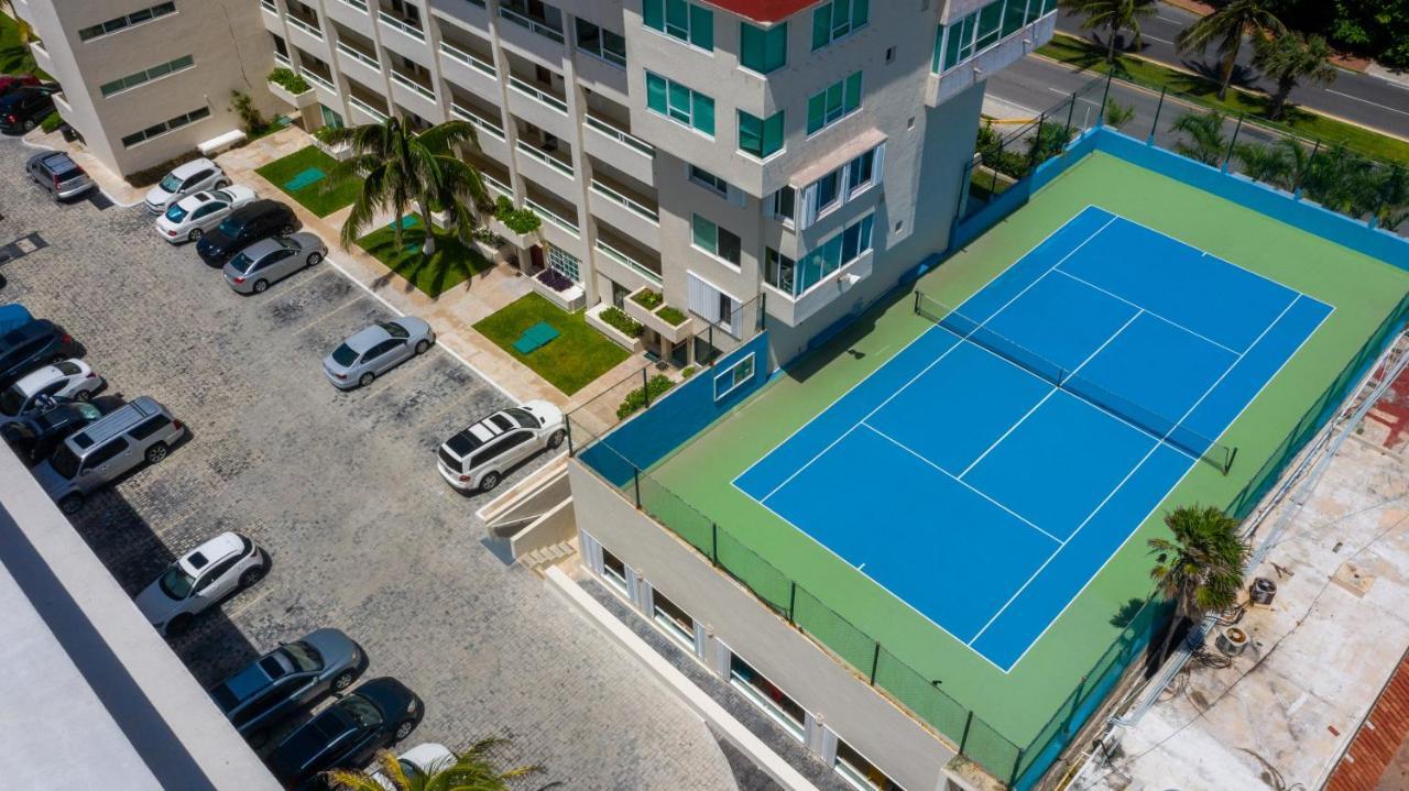 Apartment On The Beach With Terrace Ocean View, Brisas Cancun 01 By Beach & Ocean Apartments ภายนอก รูปภาพ
