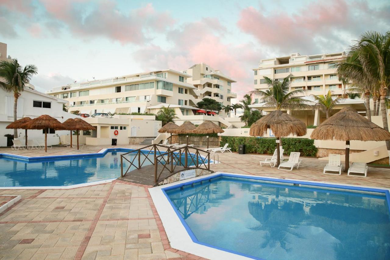 Apartment On The Beach With Terrace Ocean View, Brisas Cancun 01 By Beach & Ocean Apartments ภายนอก รูปภาพ