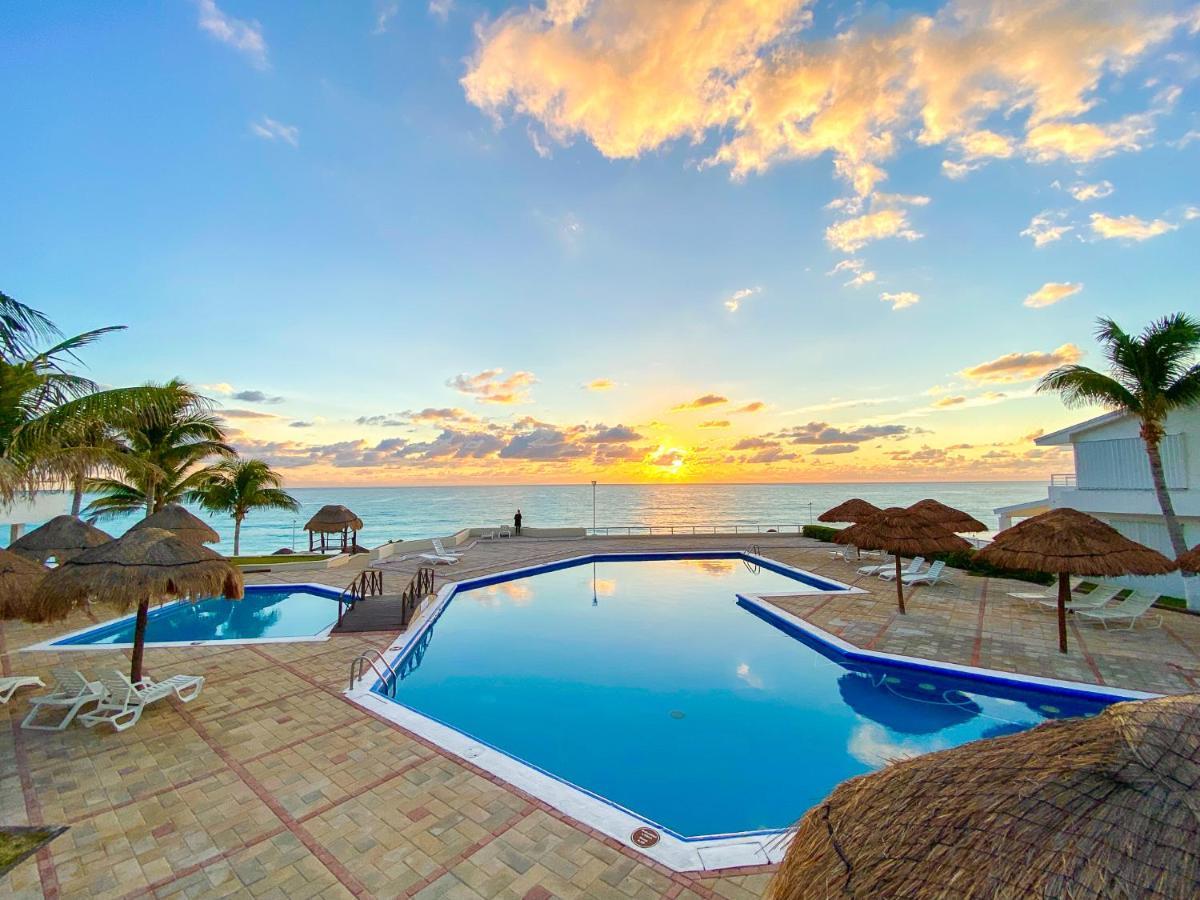 Apartment On The Beach With Terrace Ocean View, Brisas Cancun 01 By Beach & Ocean Apartments ภายนอก รูปภาพ
